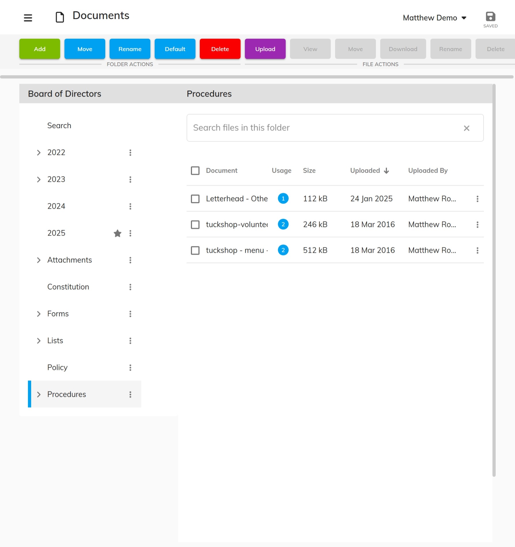 Safe and Secure document storage