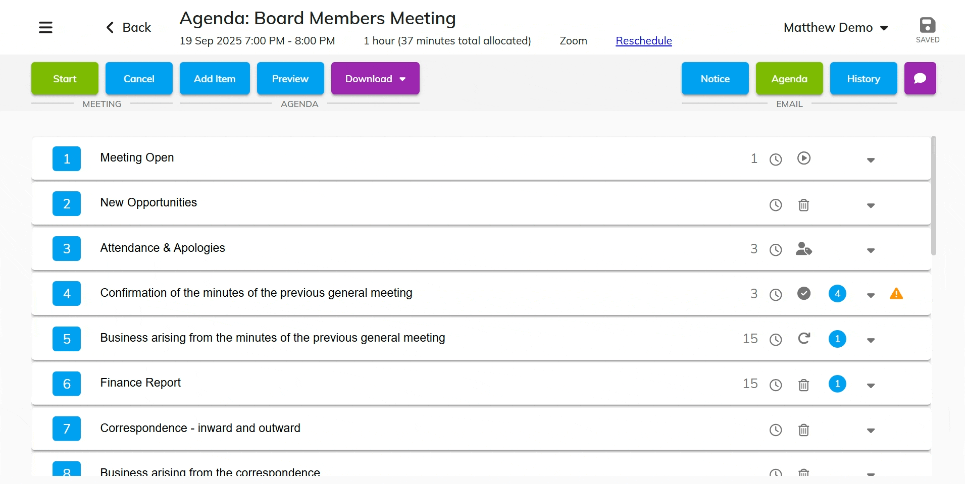 Online attendance for clear record keeping