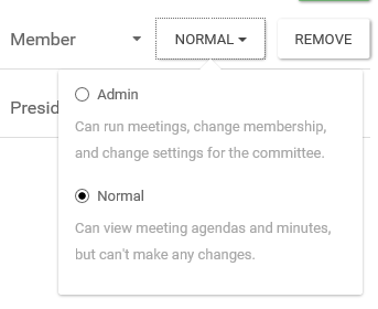 Change permissions