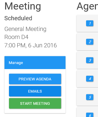 Meeting management